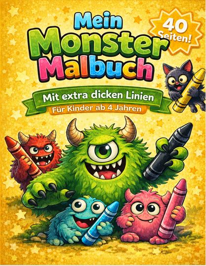 Cover von Monster Malbuch